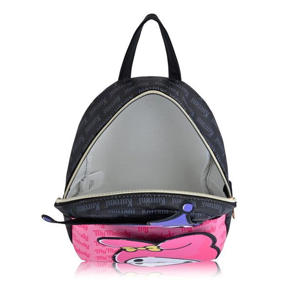 7014 Sanrio Kuromi My Melody Backpack , , Unisex | Cute PU Leather 10\